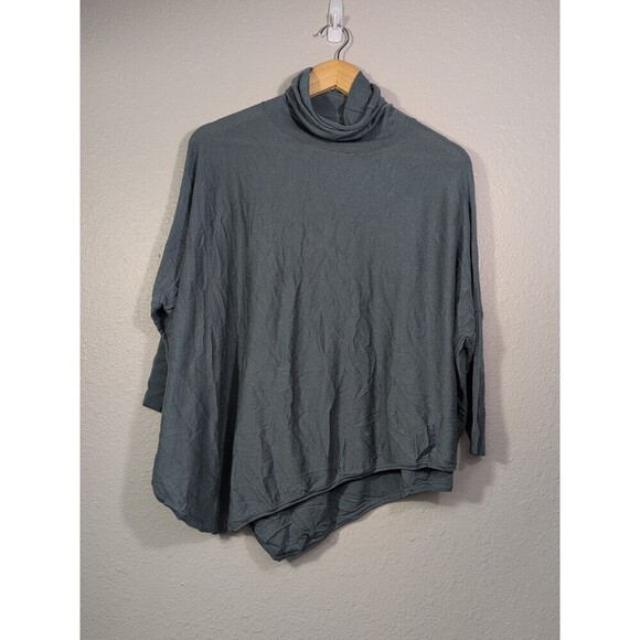 HEMISPHERE Women's Sweater Pullover Wool Size XS Gray Blue Asymmetrical 127 - Picture 1 of 8